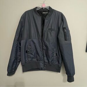 Members Only Men's‎ Dark Gray Bomber Jacket Size Medium